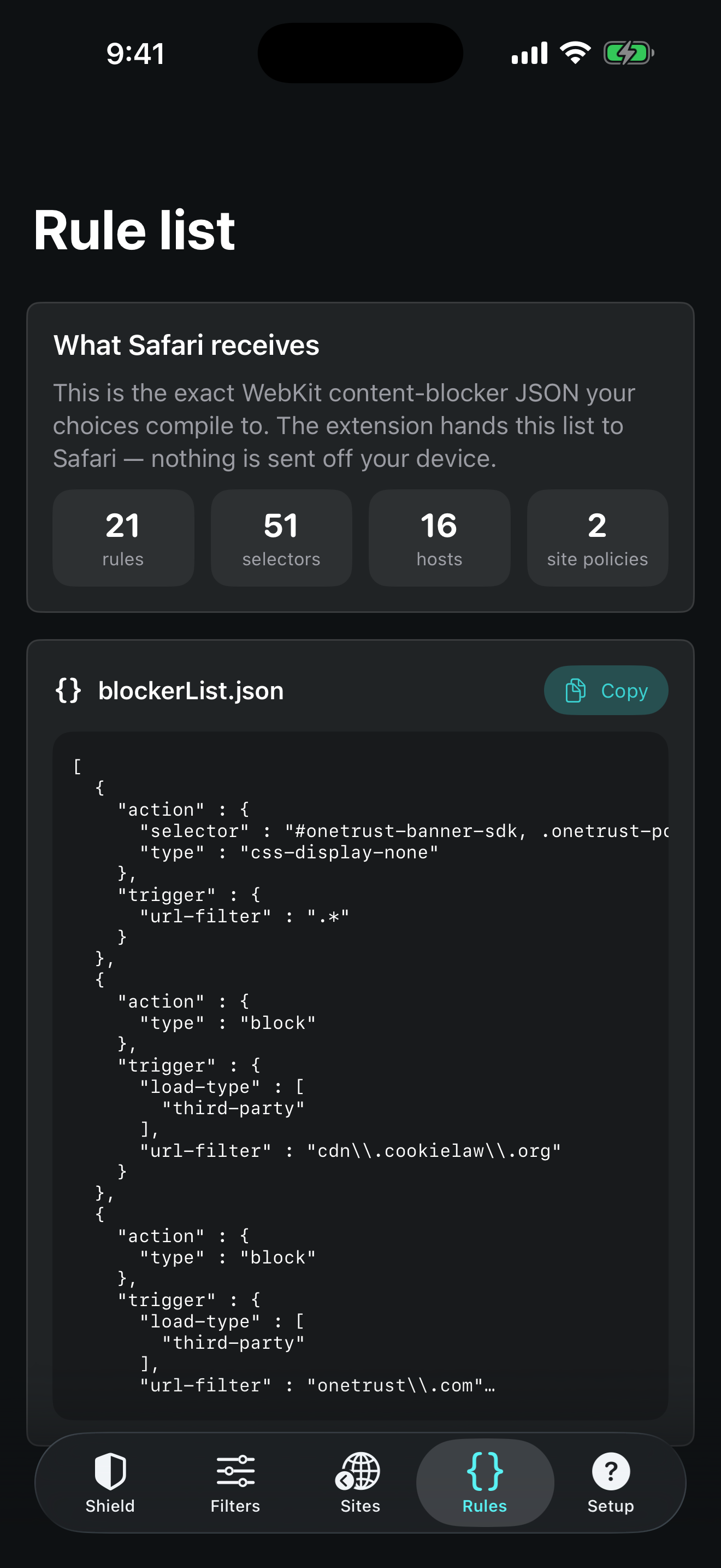 Consenthush: Content Blocker screenshot 4 of 5