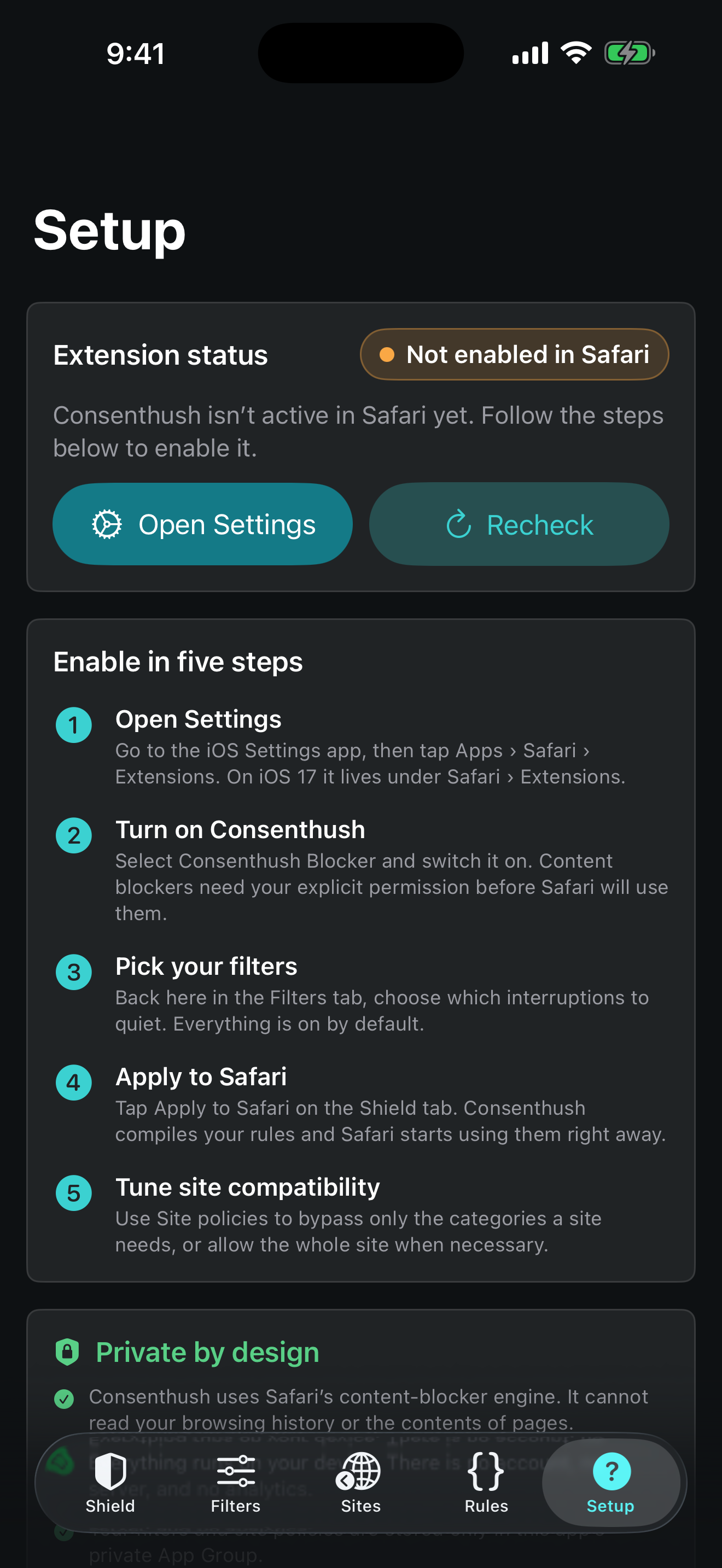 Consenthush: Content Blocker screenshot 5 of 5