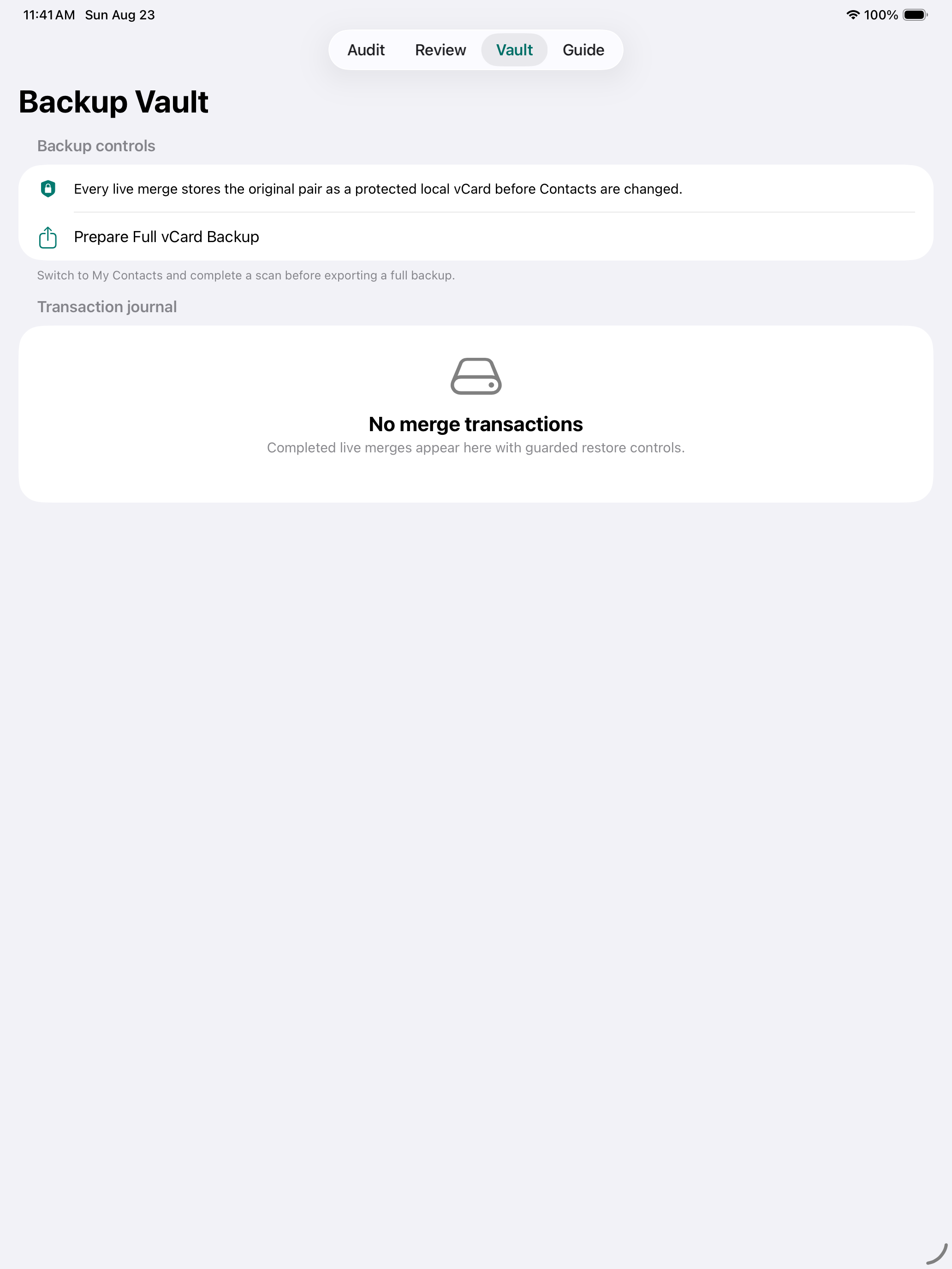 Contactmend: Safe Merge iPad screenshot 4 of 6