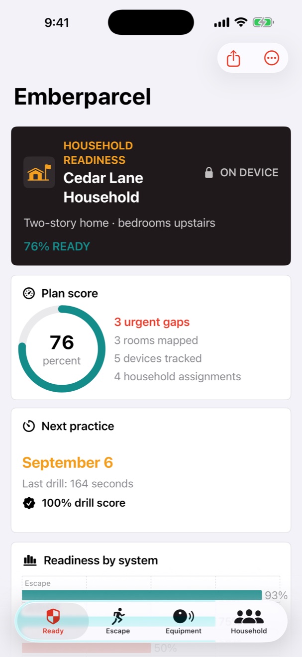 Emberparcel: Home Fire Plan screenshot 1 of 4