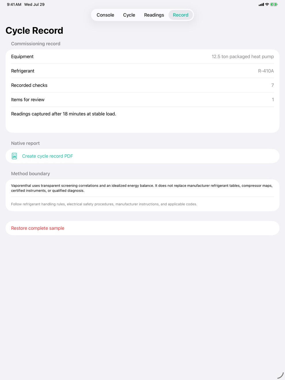 Vaporenthal: HVAC Cycle iPad screenshot 4 of 4