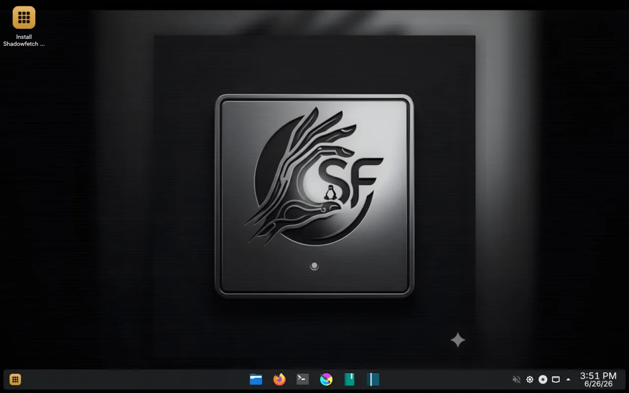 Shadowfetch Linux Umbra desktop